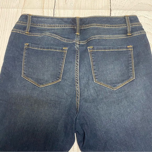 Torrid Luxe slim boot super stretch Dark Blue Boot Cut Jeans 12s - Picture 4 of 7